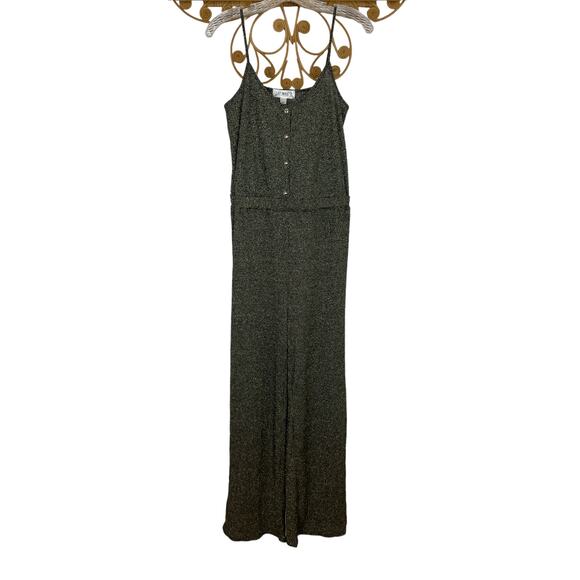 NEW Say What? Shimmery sparkly black Jumpsuit L - Picture 1 of 5